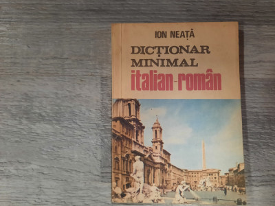 Dictionar minimal italian-roman de Ion Neata foto