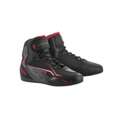 Ghete moto AlpineStars Faster3 negru/gri/rosu