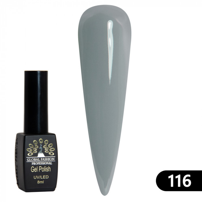 Oja semipermanenta BLACK ELITE, Global Fashion 8 ml, 116