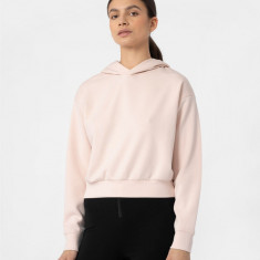 Hanorac crop-top cu adaos de modal pentru femei