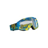 MBS Ochelari cross/enduro Scott Works Hustle , albastru/galben , sticla crom argint, Cod Produs: W2208272916AU