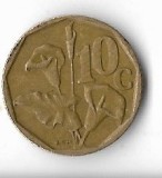 Moneda 10 cents 1994 - Africa de Sud, Cupru-Nichel