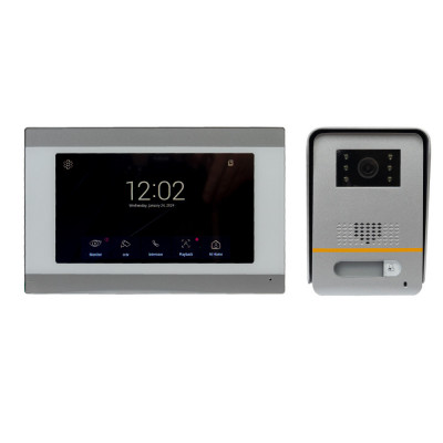Resigilat : Interfon video inteligent PNI VP6024 cu 1 monitor, ecran tactil 7 inch foto