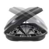 Cutie Portbagaj Auto Menabo Diamond DUO 450 Negru Lucios, 450L, 163x90x36cm, Deschidere Bilaterala, Antifurt, Montaj Rapid