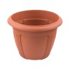 Ghiveci Flori, Plastic, Maro teracota, Diametru 35 cm