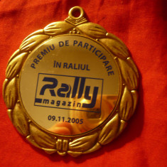 Placheta de Participant la Raliul Rally Magazin 2005 Romania , d=7cm