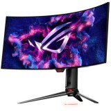 Monitor LED ASUS Gaming ROG Swift PG34WCDM Curbat 34 inch UWQHD OLED 0.03 ms 240 Hz USB-C HDR FreeSync Premium Pro &amp;amp; G-Sync Compatible
