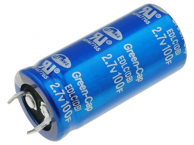 Supercondensator SNAP-IN 100F 2,7V 10mm EDLC