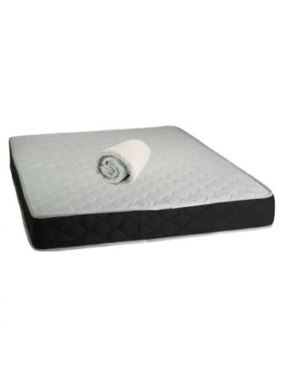 Set Saltea ortopedica, Praga 160x200x22 cm, cu plasa de arcuri tip Bonell, box spring system, fermitate medie, sistem de aerisire perimetral, Saltsib foto