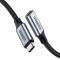 CABLU USB Type-C Ugreen prelungitor, &quot;US372&quot; USB Type-C (T) la USB Type-C (M), 1m, gri, &quot;30205&quot; (timbru verde 0.18 lei) - 6957303832057