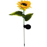Lumină Solară LED eMazing, Model Floarea Soarelui, 70 cm &Icirc;nălțime &ndash; Accesoriu Decorativ pentru Grădină