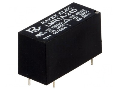 Releu Electromagnetic SPST-NO 24VDC 12A foto