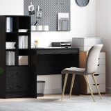 VidaXL Birou Stejar Negru 80x50x76 cm Lemn stratificat