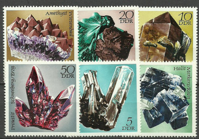 DDR 1972 - minerale, serie neuzata foto