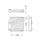 Denso Schimbator caldura, incalzire habitaclu