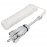 vidaXL Ancoră pliabilă cu funie, 4 kg, fontă galvanizată la cald 94276