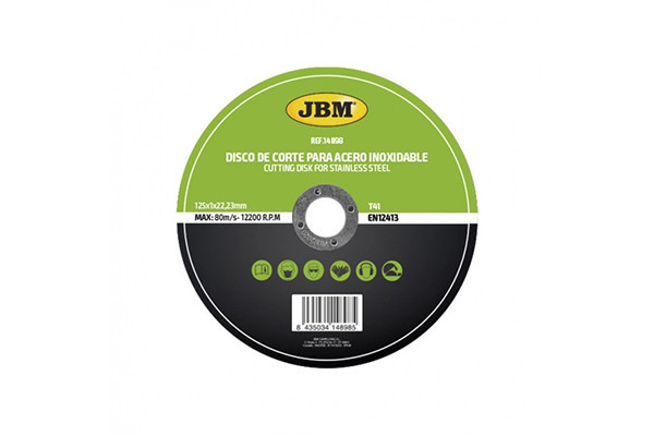 DISC DE TAIERE DEBITARE IN OTEL INOXIDABIL 125 X 1 MM T41 JBM 45131
