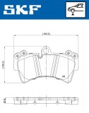 Set placute frana fata SKF VKBP80370