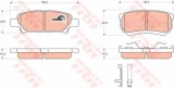 Set placute frana,frana disc MITSUBISHI LANCER Limuzina (CS, CT0) (2000 - 2016) TRW GDB3341