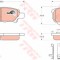 Set placute frana,frana disc MITSUBISHI OUTLANDER I (CU) (2001 - 2006) TRW GDB3341