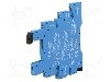Stativ, DIN, pentru relee 34.51, 34.81, {{Numarul de pini}} pini, FINDER - 93.61.7.024
