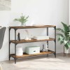 VidaXL Dulap pentru cărți Lemn vechi 100 x 33 x 71 cm Lemn compozit
