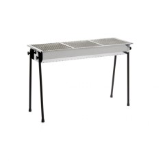 Gratar carbuni, inox, cu 3 gratare 345x345 mm fiecare, 1145x380x(H)770 mm, Hendi Resto, potrivit si pentru uz profesional foto