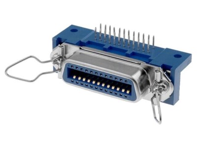 Conector Centronics mamă 24 PIN THT 90&amp;deg; foto