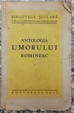 Antologia umorului romanesc// volumul 1, 1935