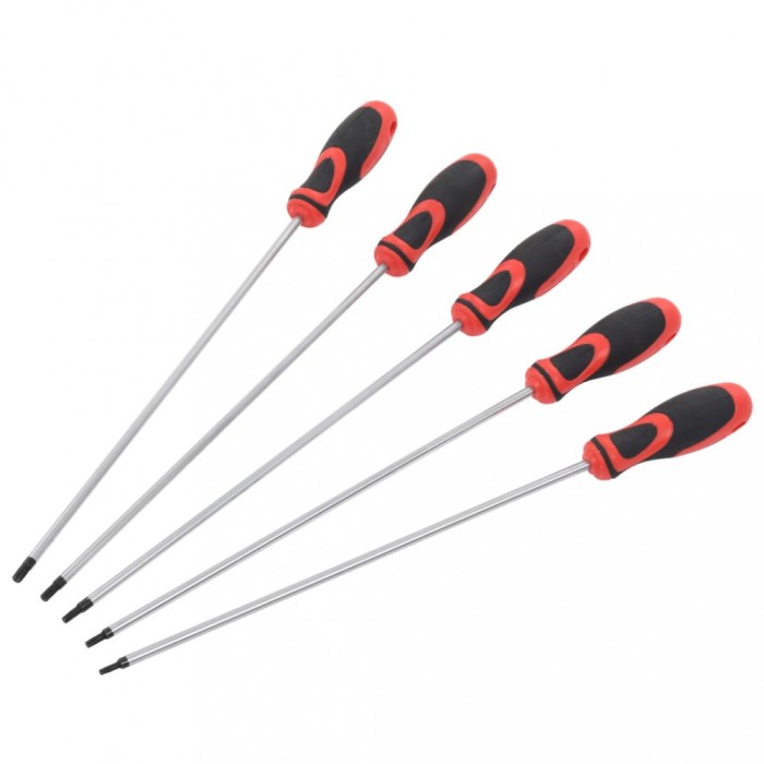 Set de șurubelnițe cu cap Torx, 5 piese, 300 mm