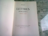 LETTRES PERSANES - MONTESQUIEU (CARTE IN LIMBA FRANCEZA)