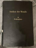 Analyse der metalle, 1956