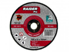 Disc pentru metal, scule pneumatice ?100x6x16mm Raider 169903 foto