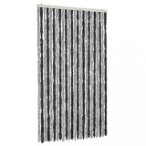Cumpara ieftin Perdea pentru insecte, gri si negru, 100x200 cm, chenille