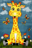 Covor Pentru Copii Kolibri Girafa 11112 - 80x150, Albastru