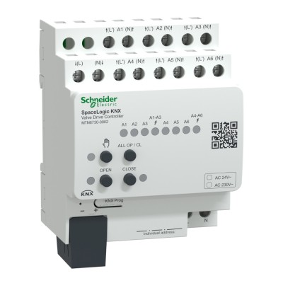 Controler actionare actuatoare termice 6 canale SpaceLogic KNX Schneider MTN6730-0002 foto