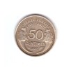 Moneda Franta 50 centimes 1932, 9 si 2 inchis, stare buna, curata, Europa, Bronz-Aluminiu