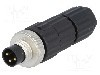 Conector M8, 3 pini, clasa etanseitate IP67, HIRSCHMANN - 933406100 ELST 3008 V