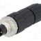 Conector M8, 3 pini, clasa etanseitate IP67, HIRSCHMANN - 933406100 ELST 3008 V
