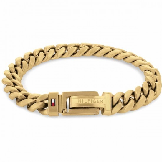 Tommy Hilfiger Men's Bracelet Chain made of Steel Gold Plated 2790434