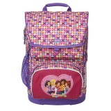 Ghiozdan scoala Maxi + sac sport Lego Core Line - design Friends Confetti