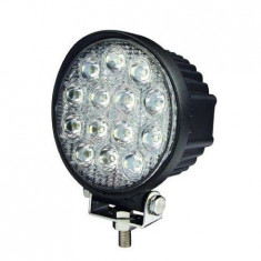 Proiector LED auto offroad 42W/12V-24V, 3080 lumeni, rotund, spot beam 30°