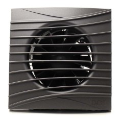 Ventilator baie SILENT 5C, Super Silent, Clapeta antiretur, Motor Long Life 40000h, Debit 180mc/h, &Oslash;125mm, Dark Gray Metal