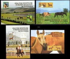 TURKMENISTAN 2005, Fauna, Cai, serie neuzată, MNH