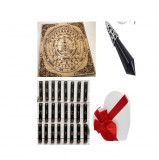 Pendul radiestezie-plansa lemn + un set de rune+carti tarot lenormand