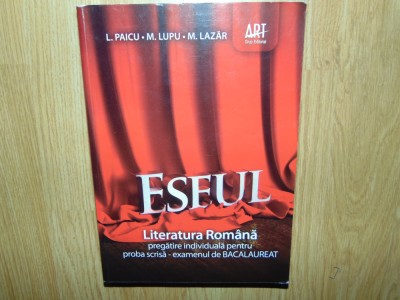 Pregatire individuala ptr proba scrisa -Examenul de Bacalaureat -L.Paicu foto