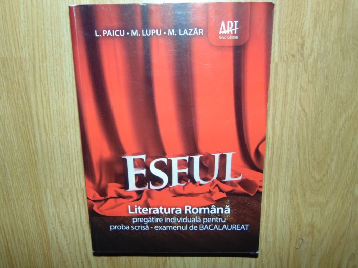 Pregatire individuala ptr proba scrisa -Examenul de Bacalaureat -L.Paicu