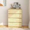 Dulap lateral Gossi lemn masiv pin 60x36x84 cm maro, alb, gri, negru, stejar, noptiera comoda living dormitor hol