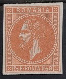 Romania 1872 - Eseu Carol l 1 1/2 bani roz pal