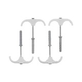 Set 4 carlige duble, diblu, țevi 15-28mm Vorel 54876